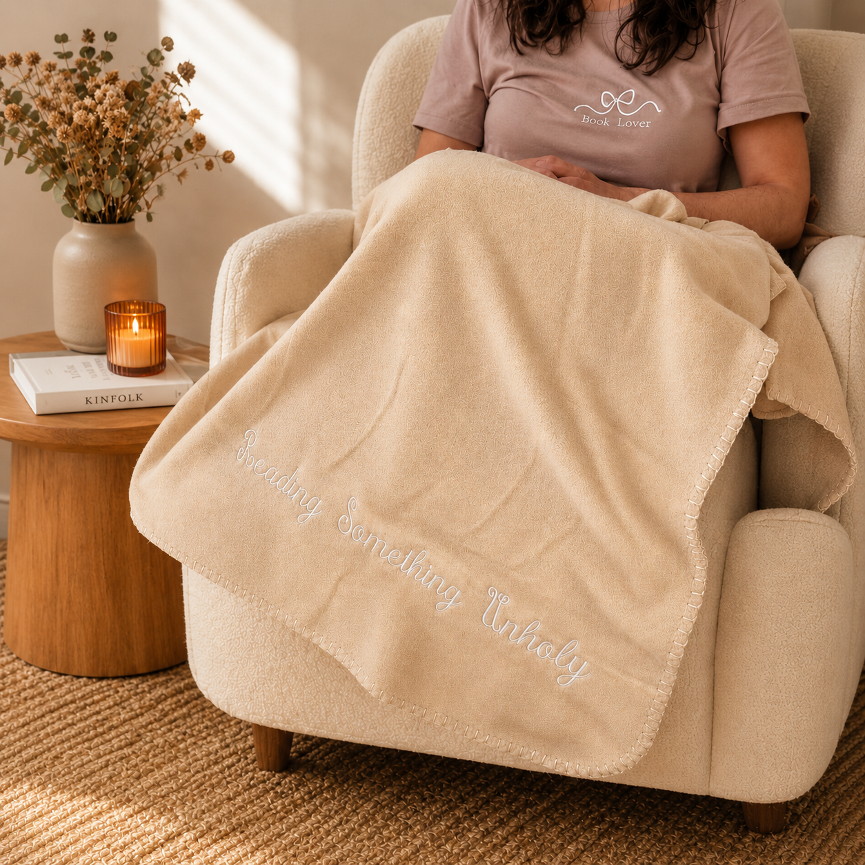 Embroidered Fleece Blanket