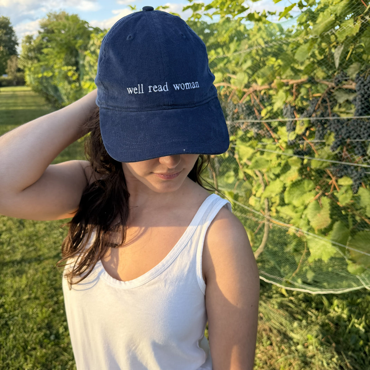 Well Read Woman Corduroy Baseball Hat