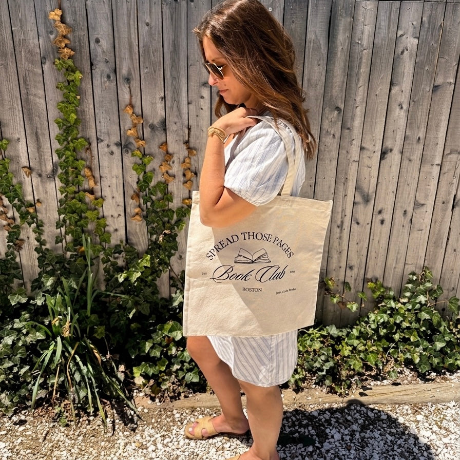 Spread Those Pages Book Club Tote Bag