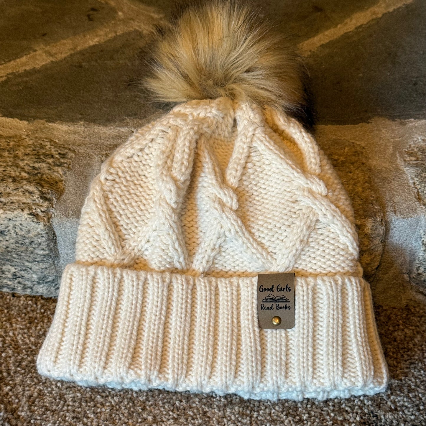 Faux Fur Pom Beanie