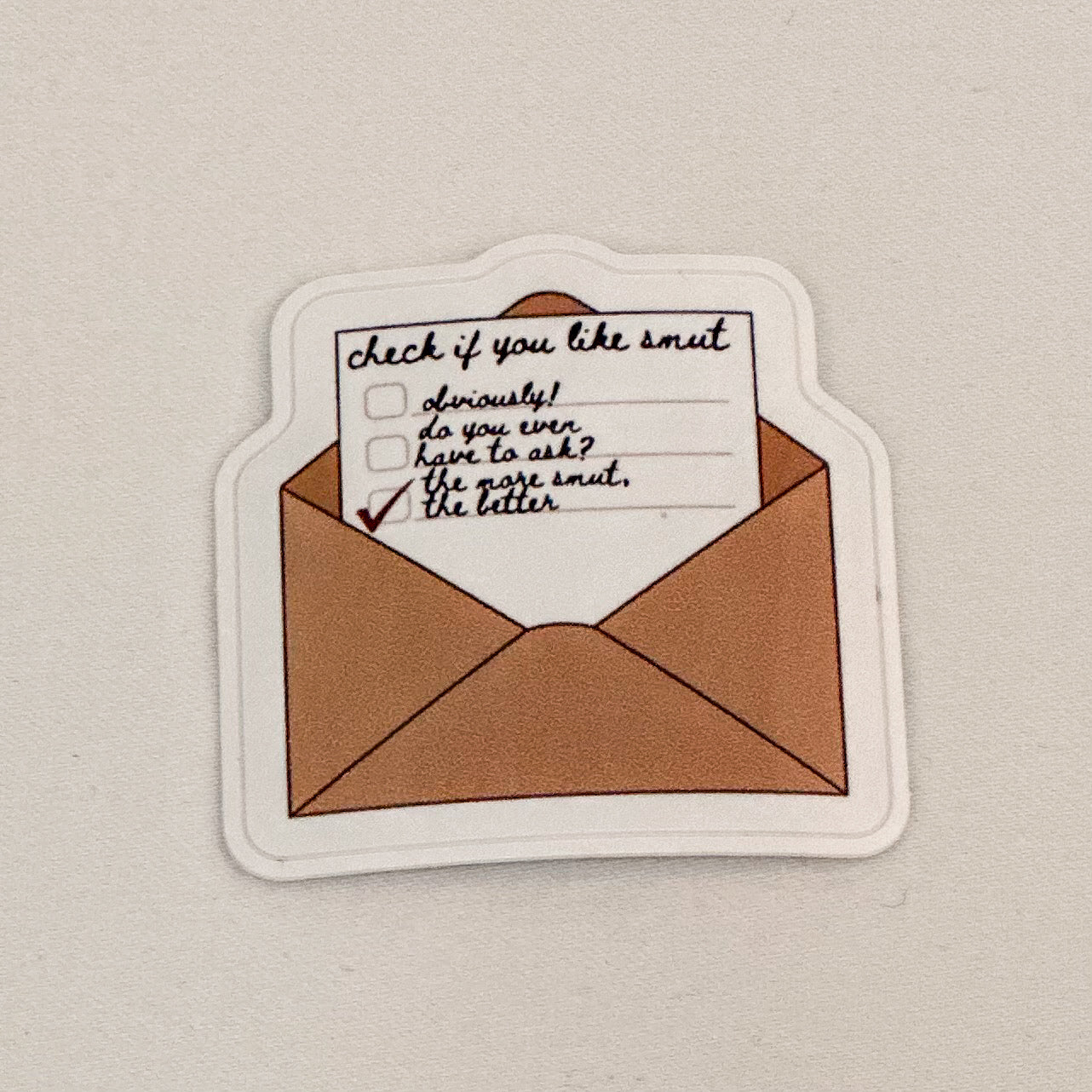 Check Yes or No Sticker