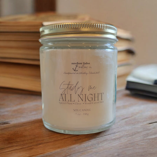 Study Me All Night Candle