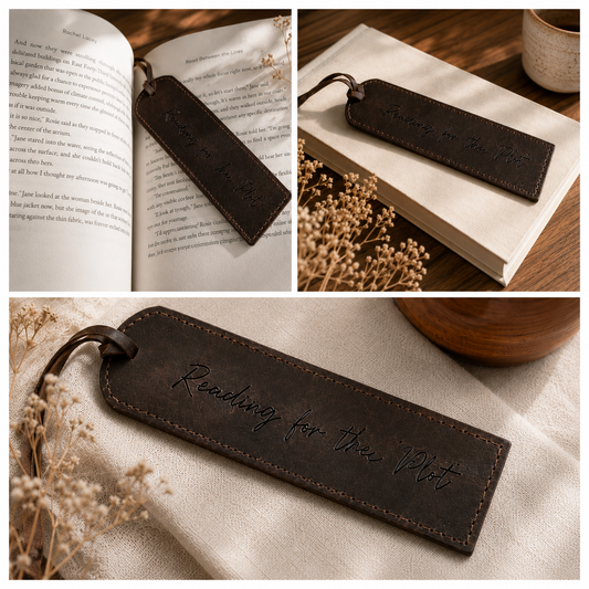 Leather Engraved Bookmark