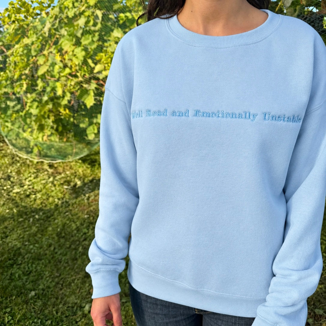 Well Read and Emotionally Unstable Crewneck