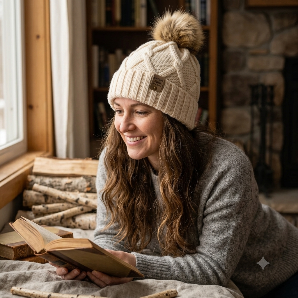 Good Girls Read Books Pom Beanie