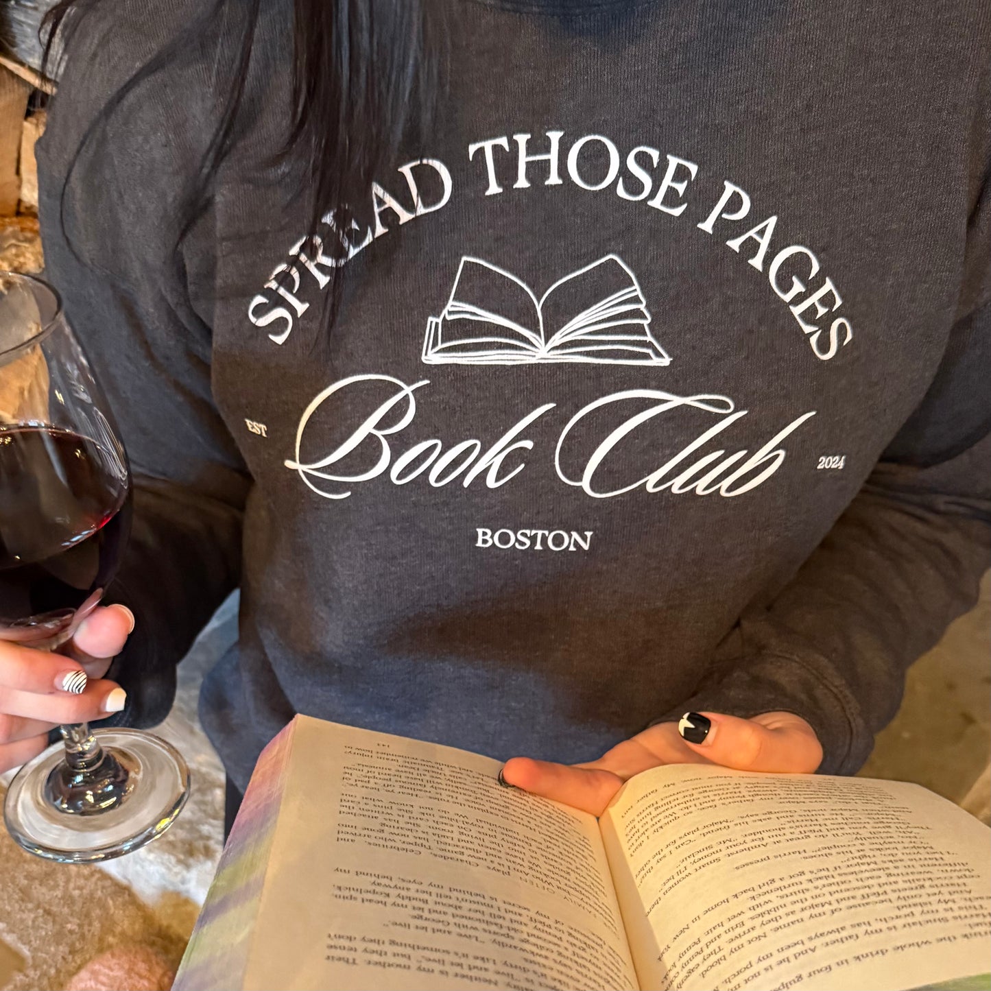 Spread Those Pages Book Club Crewneck