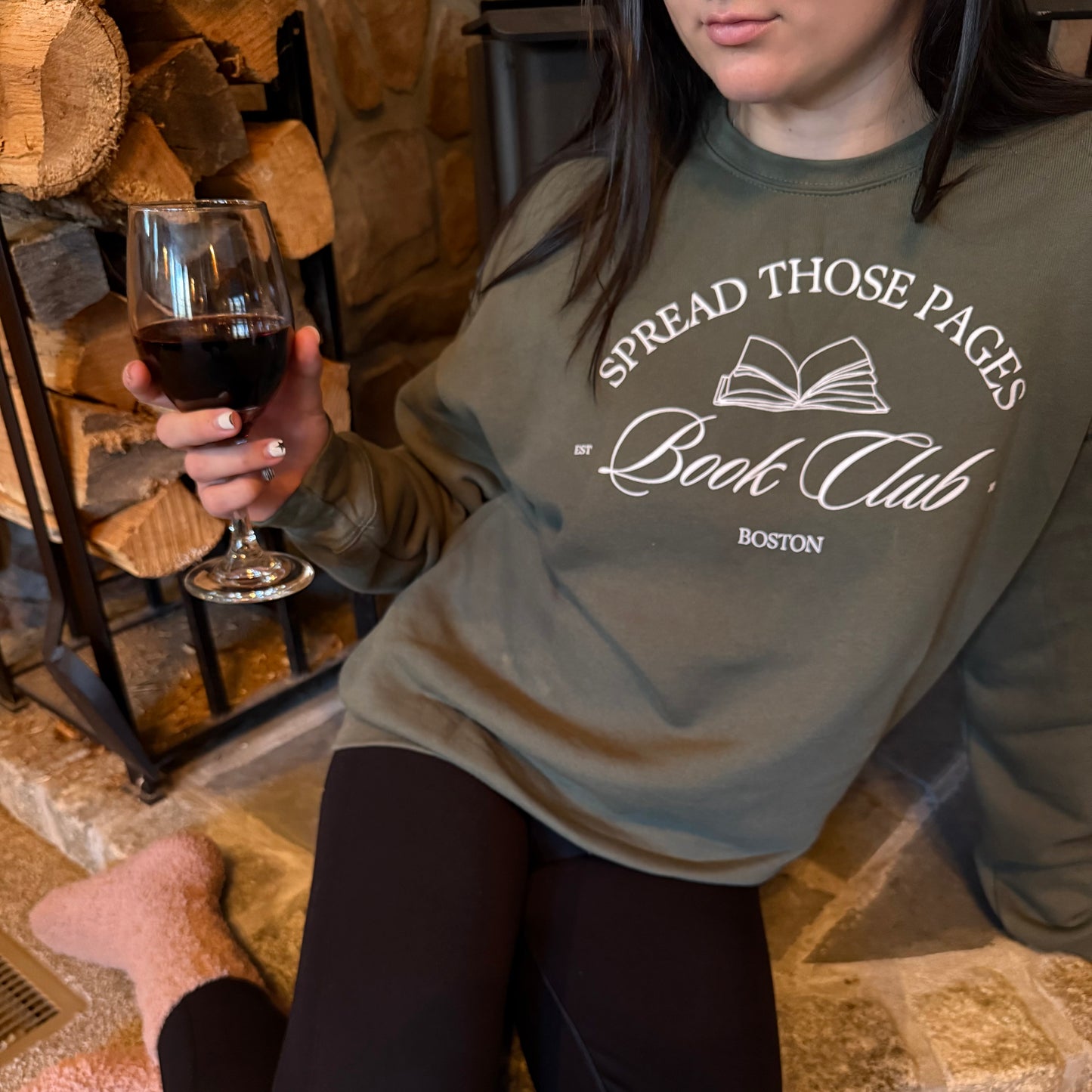 Spread Those Pages Book Club Crewneck