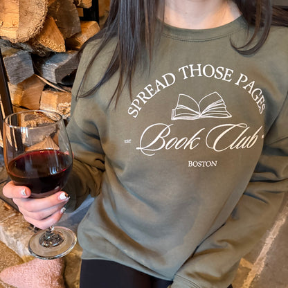 Spread Those Pages Book Club Crewneck