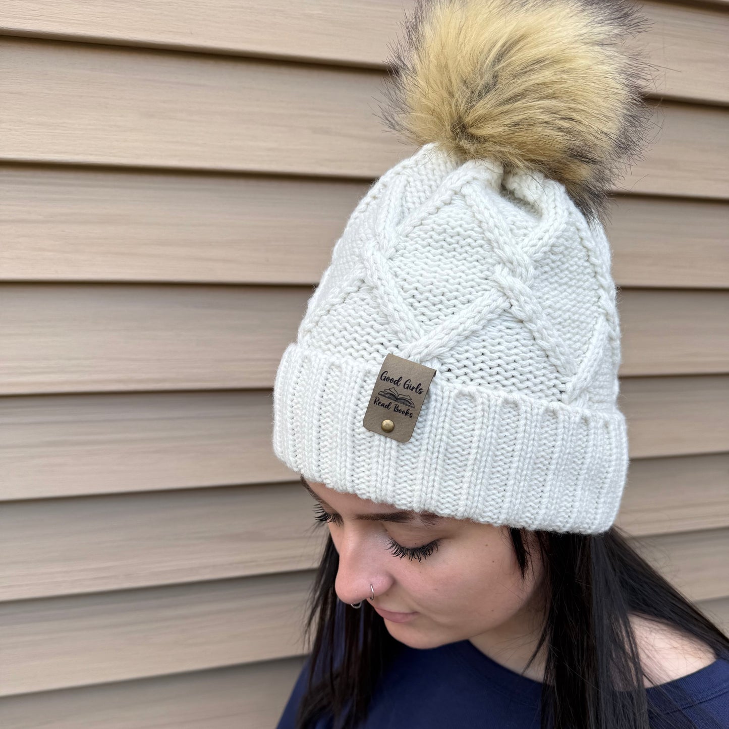 Faux Fur Pom Beanie
