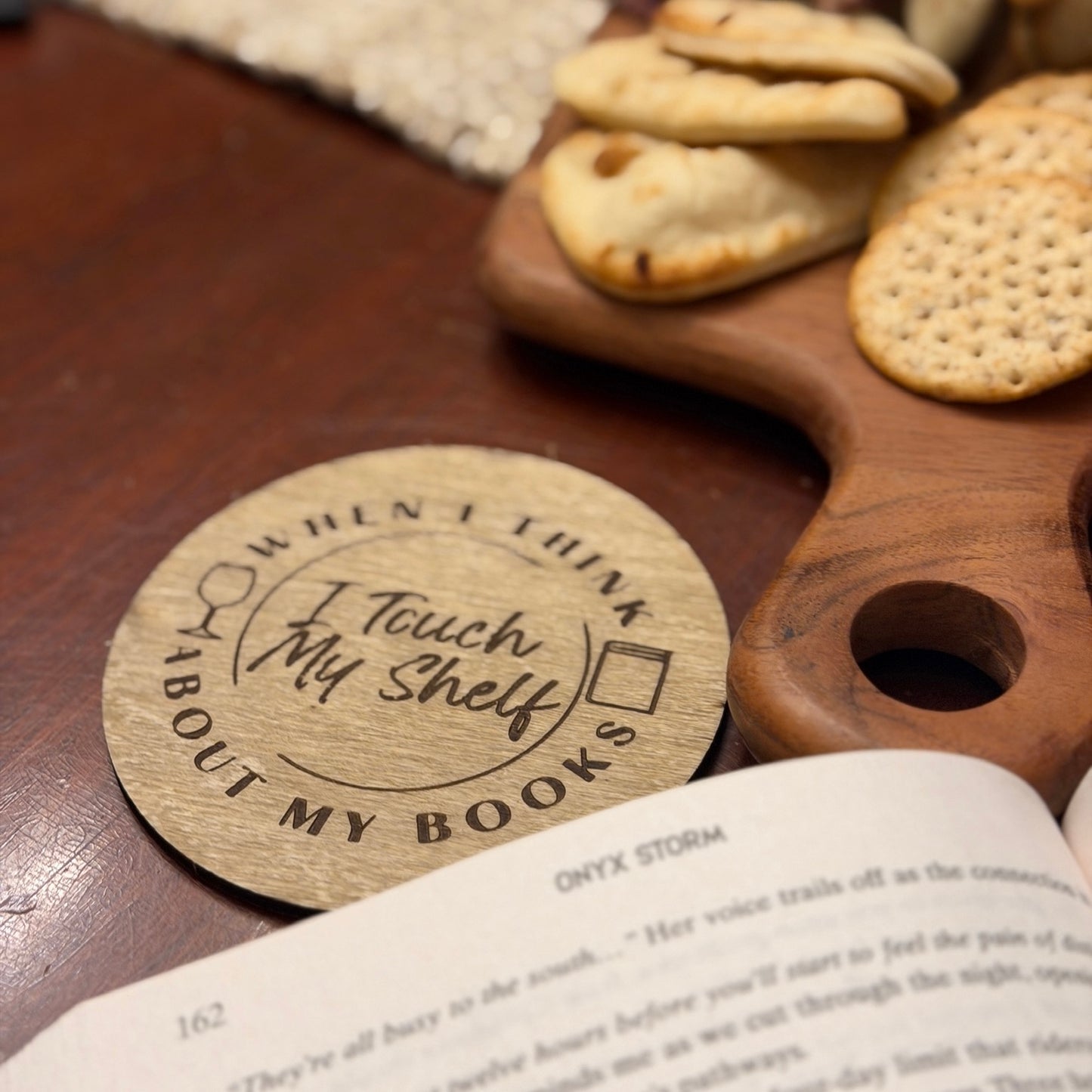 Cheeky Wood Coaster Set (Set of 4)