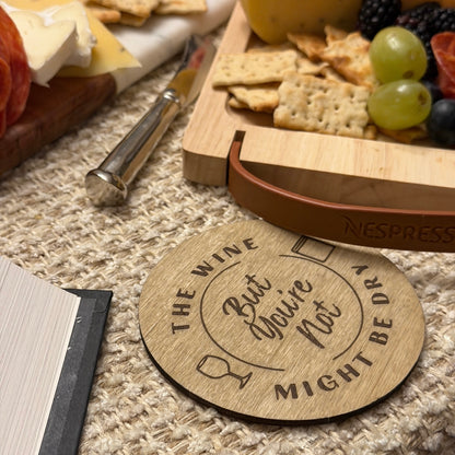 Cheeky Wood Coaster Set (Set of 4)